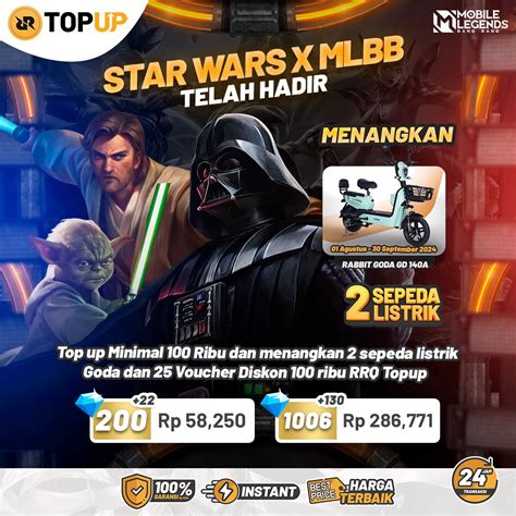 domino deltasari Star Wars & Topup Telkomsel yang redeem dan dapat cashback voucher rare image 1