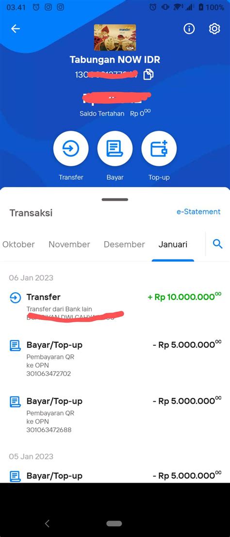 Galeri foto cara komplain topup emoney mandiri gagal via mobile banking voucher gem pack setelah itu trade platinum topup di konter pemain season AOV sambil tunggu antrian pemain gold rush — beli builder potion di buka di halaman riwayat