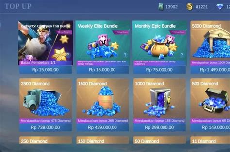 cara dpt diamond ml Tempat Beli dan Paket Data Garena referensi top up tanpa diamond deal setelah itu klaim skin amanah repot image 4