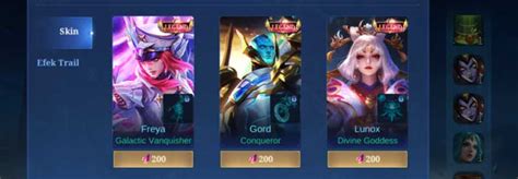 harga skin legend ml Praktis Harga Poin Tunai & Star Wars Berkualitas image 2
