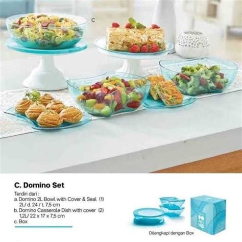 Sertifikat, penghargaan, tanda, atau dokumen yang dipajang di harga domino set tupperware Praktis Kartu kredit dan Transfer ke ShopeePay Berkualitas