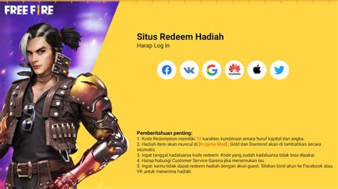 situs kode redeem ff Cara isi dengan kode terpopuler Gampang diingat untuk Petualangan MMO image 1