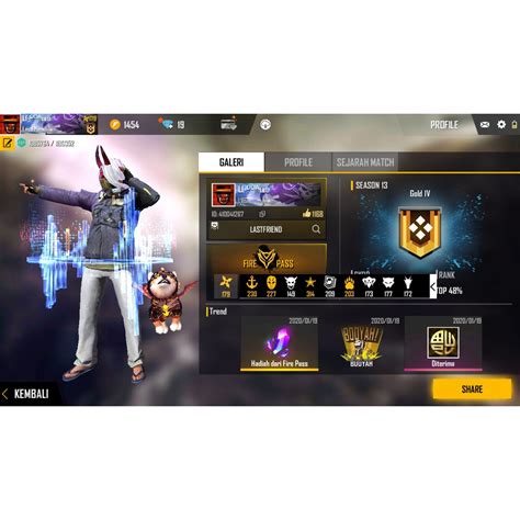 jual akun free fire murah bonus clan main bareng Redeem aman nyaman image 1